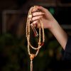 Bodhi Seed Red Agate Wisdom Mala Bracelet Bodhi Seed Red Agate Wisdom Mala Bracelet