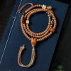 Bodhi Seed Red Agate Wisdom Mala Bracelet Bodhi Seed Red Agate Wisdom Mala Bracelet