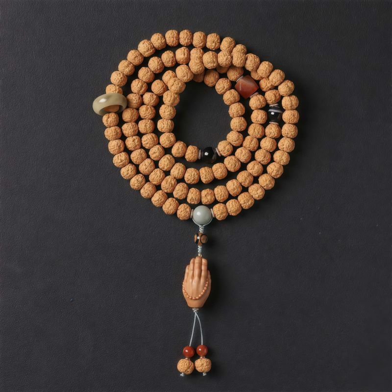 Bodhi Seed Three-eyed Dzi Bead Wealth Bracelet Bodhi Seed Three-eyed Dzi Bead Wealth Bracelet