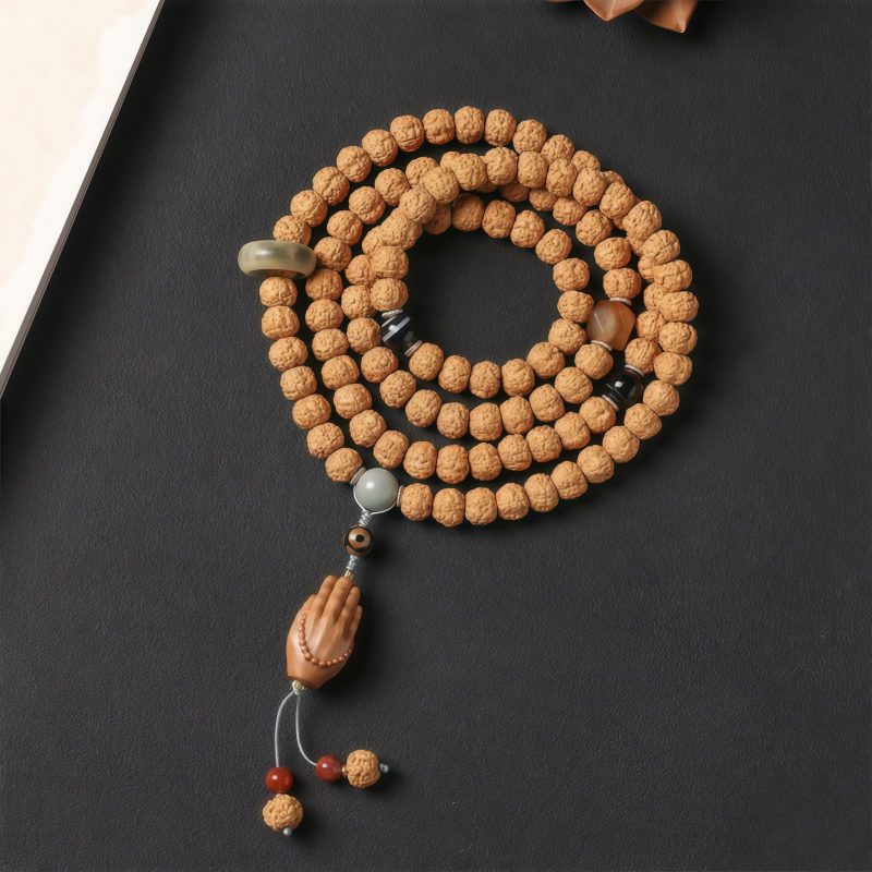 Bodhi Seed Three-eyed Dzi Bead Wealth Bracelet Bodhi Seed Three-eyed Dzi Bead Wealth Bracelet
