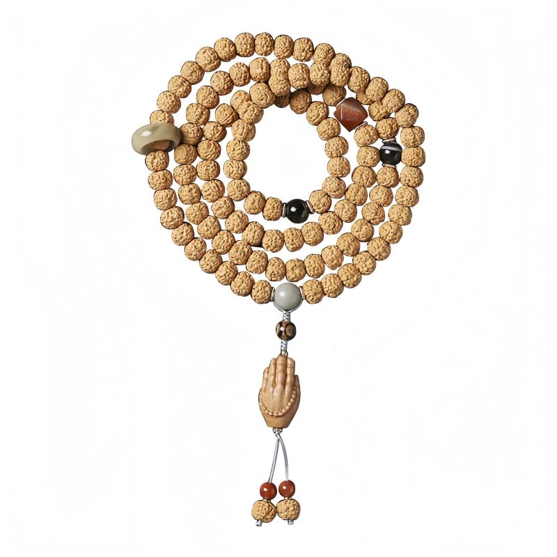 Bodhi Seed Three-eyed Dzi Bead Wealth Bracelet Bodhi Seed Three-eyed Dzi Bead Wealth Bracelet