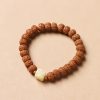 Bodhi Seed Three-eyed Dzi Bead Wealth Bracelet Bodhi Seed Three-eyed Dzi Bead Wealth Bracelet
