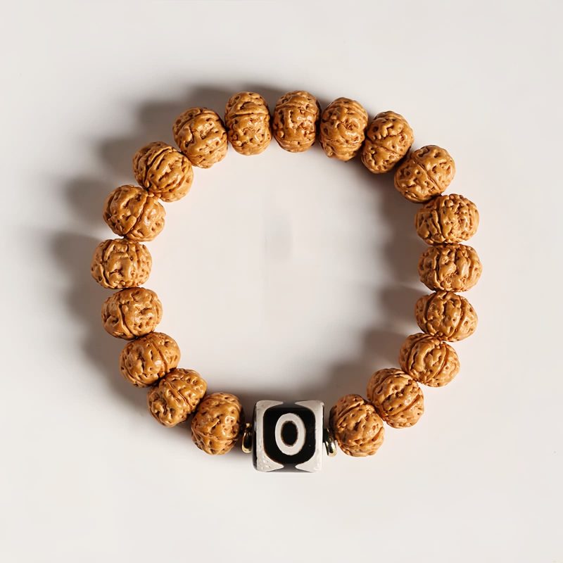 Bodhi Seed Three-eyed Dzi Bead Wealth Bracelet Bodhi Seed Three-eyed Dzi Bead Wealth Bracelet