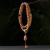 Bodhi Seed Three-eyed Dzi Bead Wealth Bracelet Bodhi Seed Three-eyed Dzi Bead Wealth Bracelet