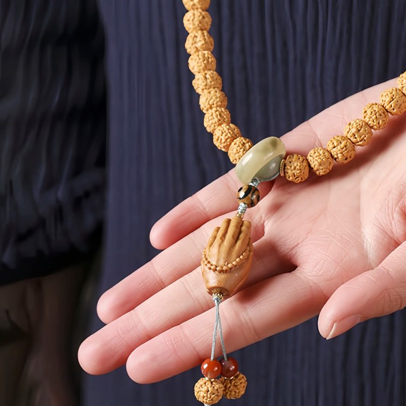 Bodhi Seed Three-eyed Dzi Bead Wealth Bracelet Bodhi Seed Three-eyed Dzi Bead Wealth Bracelet