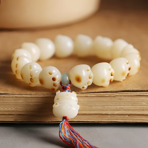 Natural Bodhi Seed Cat Paw Harmony Bracelet