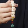 Natural Bodhi Seed Lotus Bracelet with Red Agate Natural Bodhi Seed Lotus Bracelet with Red Agate