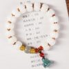 Natural Bodhi Seed Lotus Bracelet with Red Agate Natural Bodhi Seed Lotus Bracelet with Red Agate