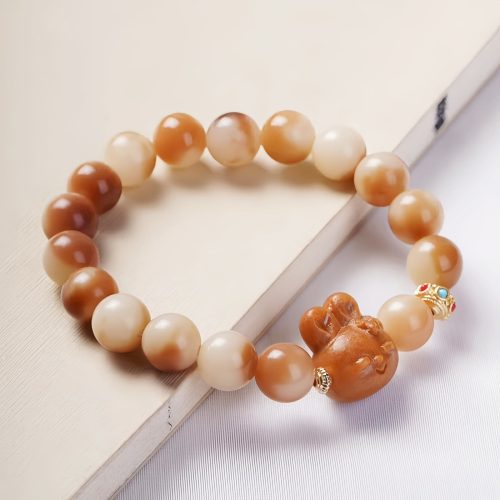 天然菩提子 兎の安らぎブレスレット