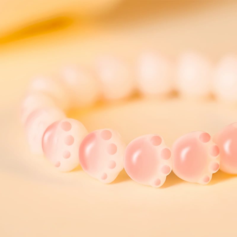 Natural Bodhi Seed Lucky Cat Paw Bracelet Natural Bodhi Seed Lucky Cat Paw Bracelet