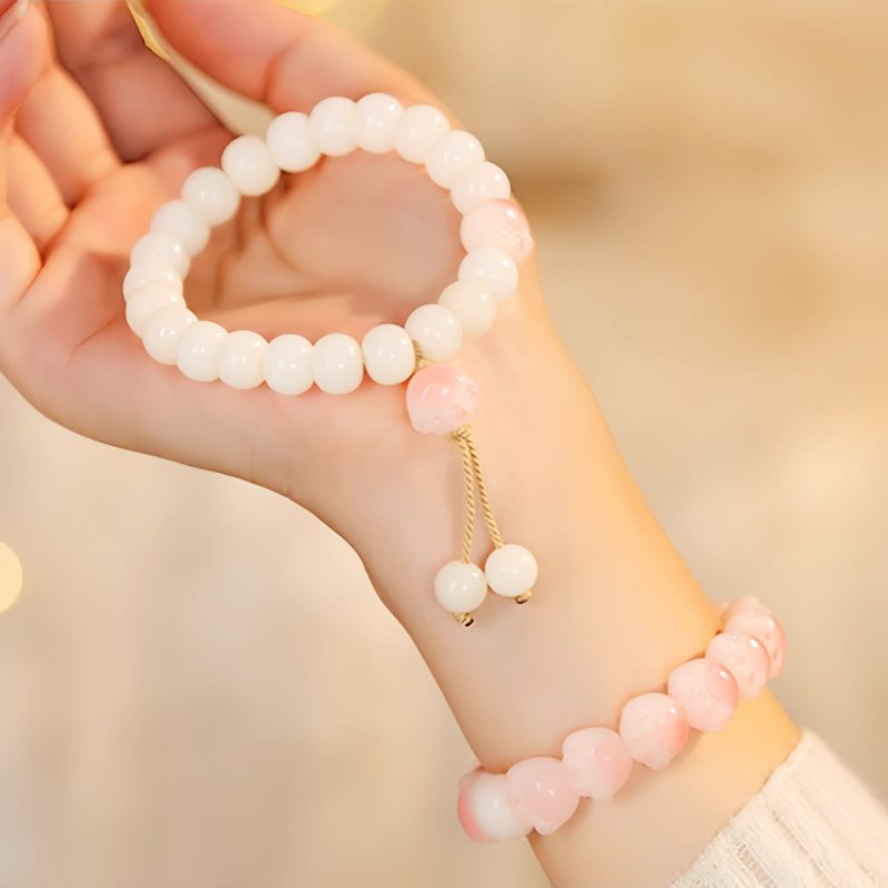 Natural Bodhi Seed Lucky Cat Paw Bracelet Natural Bodhi Seed Lucky Cat Paw Bracelet