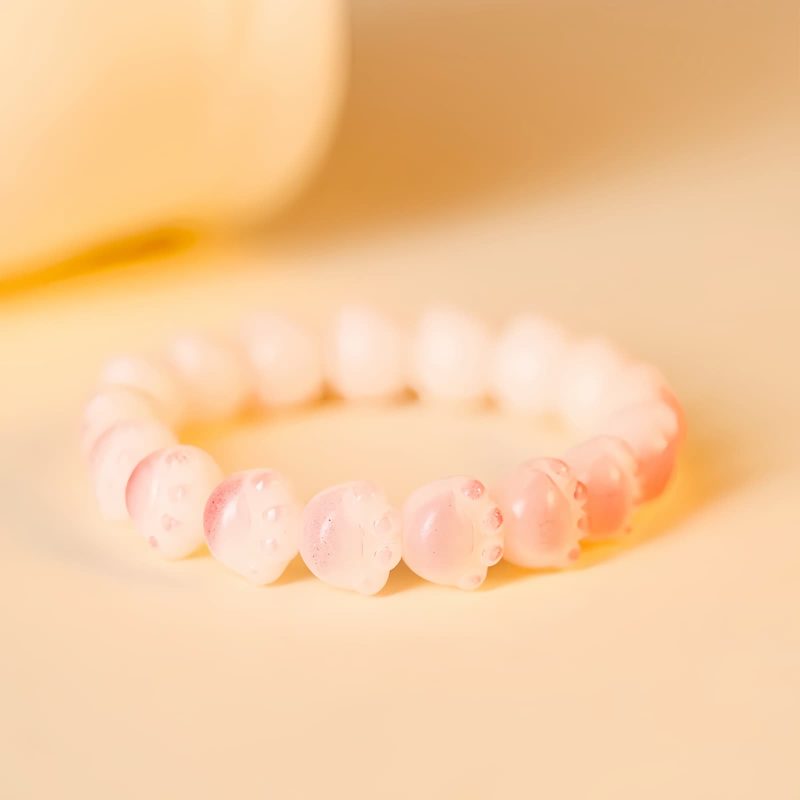 Natural Bodhi Seed Lucky Cat Paw Bracelet Natural Bodhi Seed Lucky Cat Paw Bracelet