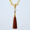 天然菩提樹 獅子舞チャーム 腕輪念珠 Natural Bodhi Seed Dancing Lion Charm Bracelet