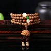 Peach Wood Bodhi Seed Lotus Meditation Bracelet Peach Wood Bodhi Seed Lotus Meditation Bracelet