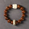 Purple Bodhi Seed Wisdom Bracelet with Dancing Lion Purple Bodhi Seed Wisdom Bracelet with Dancing Lion
