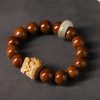 Purple Bodhi Seed Wisdom Bracelet with Dancing Lion Purple Bodhi Seed Wisdom Bracelet with Dancing Lion