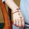 Sandalwood Cat's Eye Dzi Protection Bracelet Sandalwood Cat's Eye Dzi Protection Bracelet