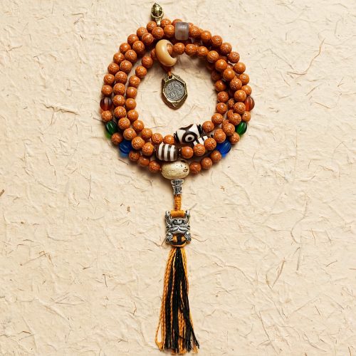 Pulsera Tibetana de 108 Semillas de Bodhi para la Sabiduría Pulsera Tibetana de 108 Semillas de Bodhi para la Sabiduría