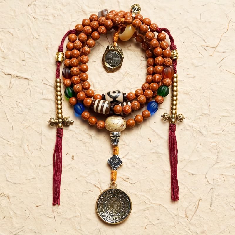 Tibet 108 Mala Bodhi Seed Wisdom Bracelet