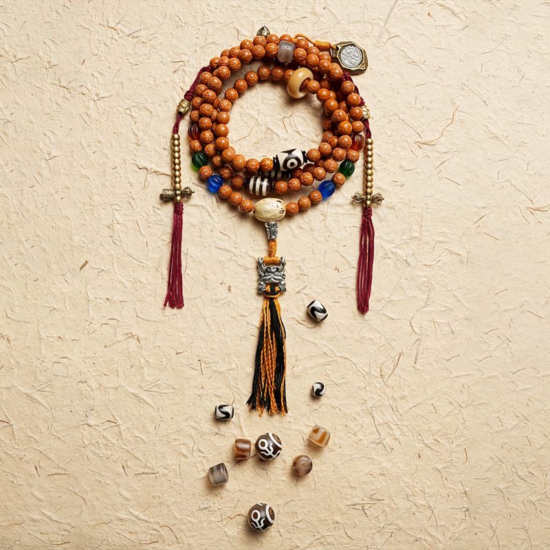 Tibet 108 Mala Bodhi Seed Wisdom Bracelet