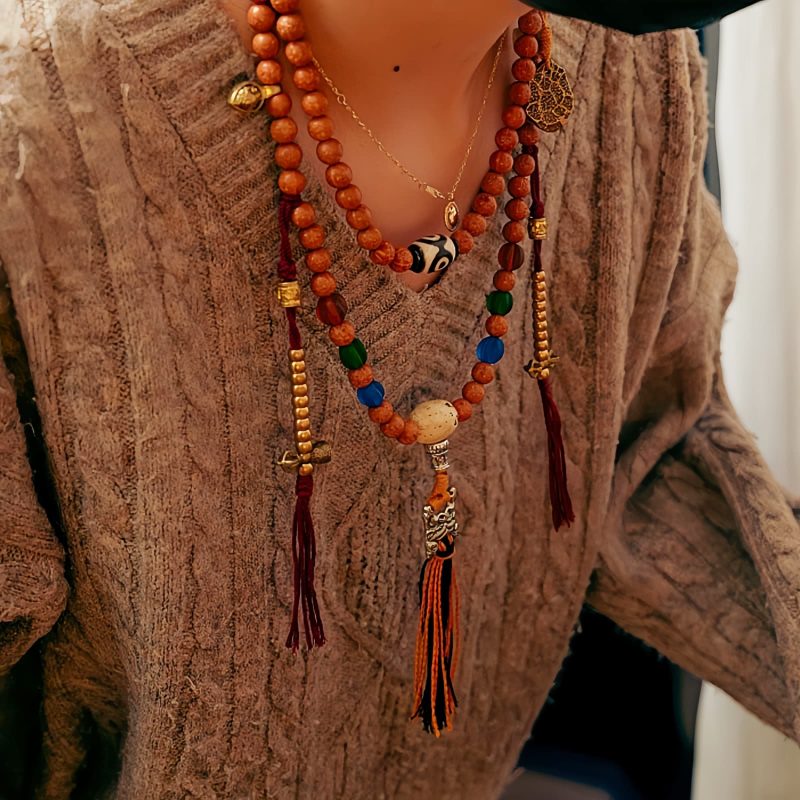 Tibet 108 Mala Bodhi Seed Wisdom Bracelet