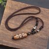 Tibet Dzi Bead Om Mani Padme Hum Avalokitesvara Wealth Necklace Tibet Dzi Bead Om Mani Padme Hum Avalokitesvara Wealth Necklace