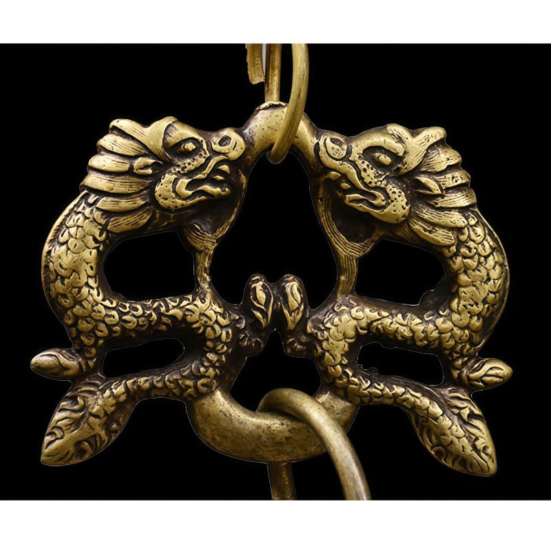 Tibetan Copper Dragon Wind Chime Bell Tibetan Copper Dragon Wind Chime Bell