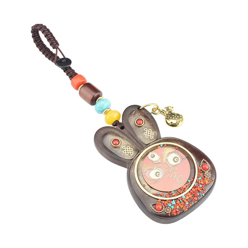 Tibetan Ebony Five God of Wealth Key Chain Tibetan Ebony Five God of Wealth Key Chain