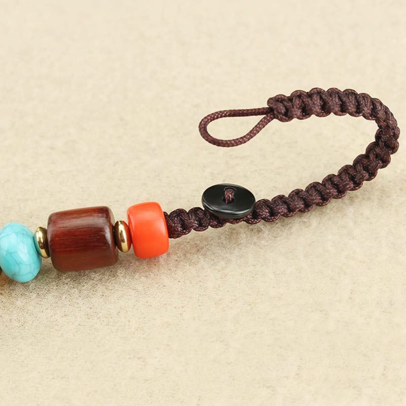 Tibetan Ebony Five God of Wealth Key Chain Tibetan Ebony Five God of Wealth Key Chain