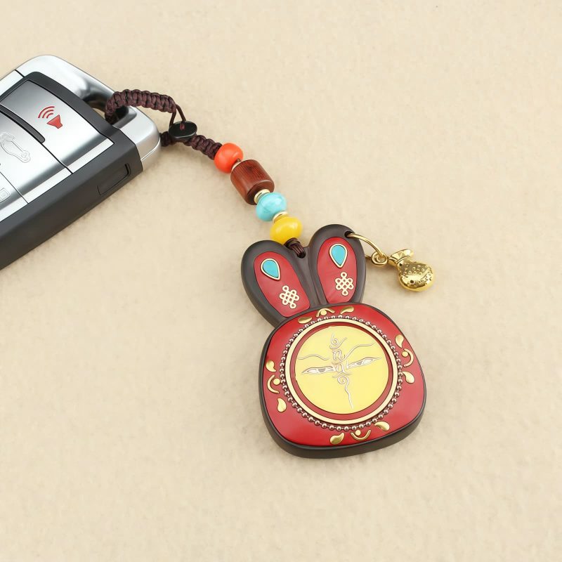 Tibetan Ebony Five God of Wealth Key Chain Tibetan Ebony Five God of Wealth Key Chain