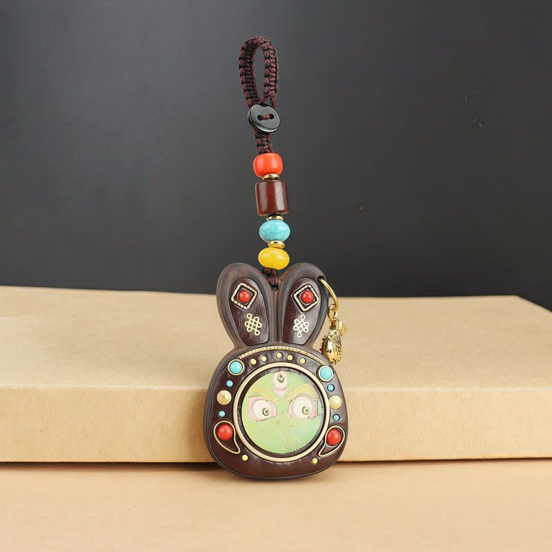 Tibetan Ebony Five God of Wealth Key Chain Tibetan Ebony Five God of Wealth Key Chain