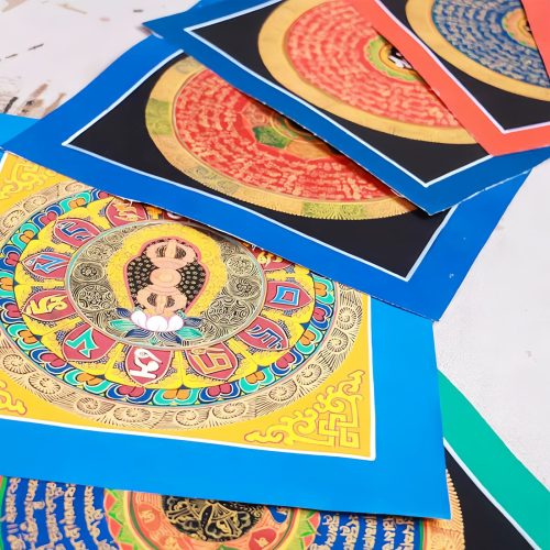 Caja Sorpresa de Thangka Tibetano: Bendiciones Artesanales