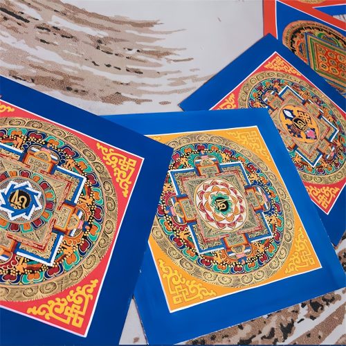 Caja Sorpresa de Thangka Tibetano: Bendiciones Artesanales