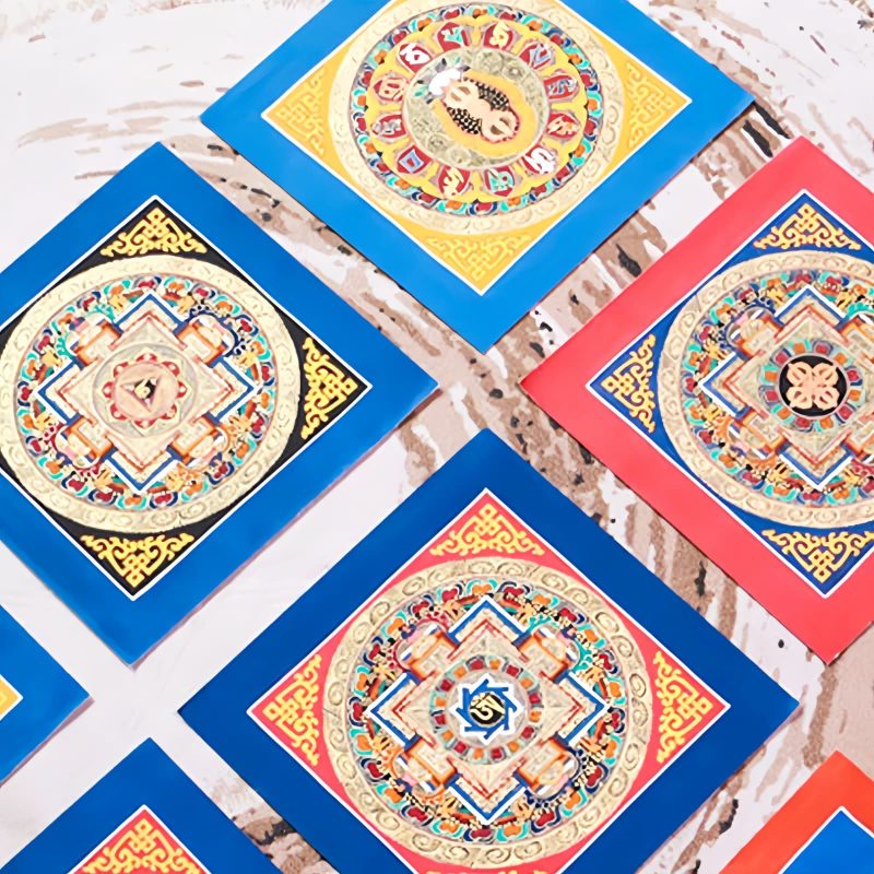Tibetan Handmade Blessing Thangka Blind Box Tibetan Handmade Blessing Thangka Blind Box