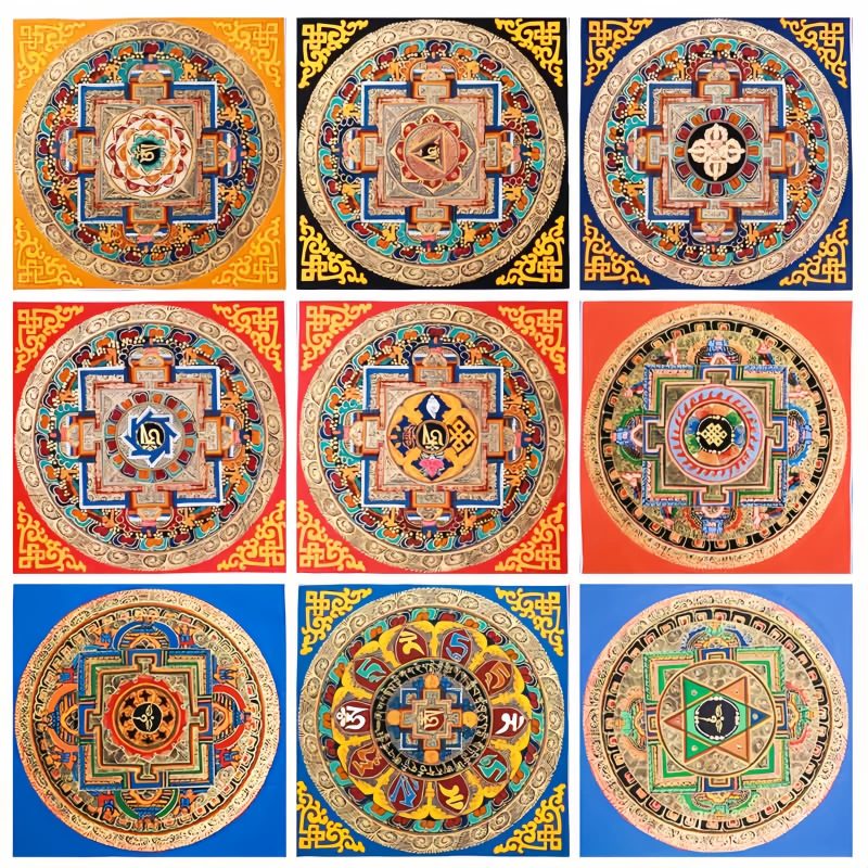 Tibetan Handmade Blessing Thangka Blind Box Tibetan Handmade Blessing Thangka Blind Box
