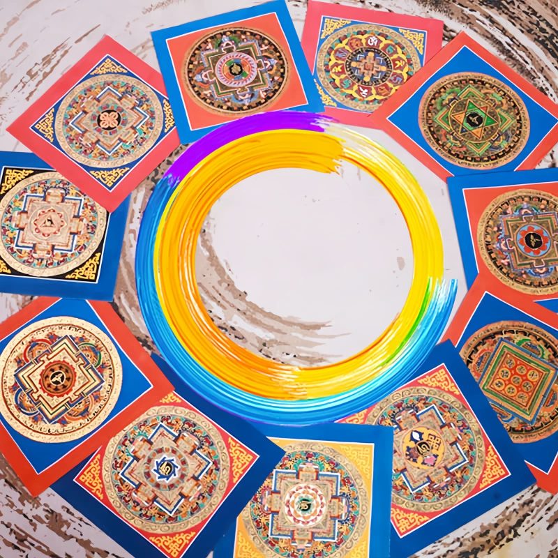Tibetan Handmade Blessing Thangka Blind Box Tibetan Handmade Blessing Thangka Blind Box