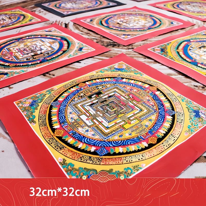Tibetische Mandala-Thangka Blind Box (Handgefertigt) Tibetan Handmade Mandala Thangka Blind Box