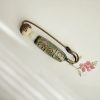 Tibetan Nine-Eye Dzi Bead Bodhi Seed Brooch Tibetan Nine-Eye Dzi Bead Bodhi Seed Brooch