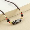 Tibetan Nine-Eye Dzi Bead Protection Necklace Tibetan Nine-Eye Dzi Bead Protection Necklace