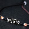 Agate Tibetan Dzi Bead Protection Necklace Agate Tibetan Dzi Bead Protection Necklace