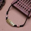 Agate Tibetan Dzi Bead Protection Necklace Agate Tibetan Dzi Bead Protection Necklace