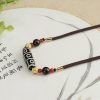 Tibetan Nine-Eye Dzi Bead Protection Necklace Tibetan Nine-Eye Dzi Bead Protection Necklace