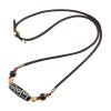 Tibetan Nine-Eye Dzi Bead Protection Necklace Tibetan Nine-Eye Dzi Bead Protection Necklace