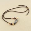 Tibetan Nine-Eye Dzi Bead Protection Necklace Tibetan Nine-Eye Dzi Bead Protection Necklace