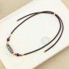 Tibetan Nine-Eye Dzi Bead Protection Necklace Tibetan Nine-Eye Dzi Bead Protection Necklace