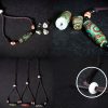 Agate Tibetan Dzi Bead Protection Necklace Agate Tibetan Dzi Bead Protection Necklace