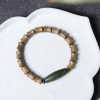 Tibetan Nine-Eye Dzi Bead Sandalwood Peace Bracelet Tibetan Nine-Eye Dzi Bead Sandalwood Peace Bracelet