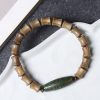 Tibetan Nine-Eye Dzi Bead Sandalwood Peace Bracelet Tibetan Nine-Eye Dzi Bead Sandalwood Peace Bracelet