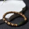 Tibetan Nine-Eye Dzi Bead Sandalwood Peace Bracelet Tibetan Nine-Eye Dzi Bead Sandalwood Peace Bracelet