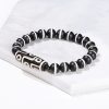 Pulsera Tibetana de Sándalo y Cuenta Dzi de Nueve Ojos para la Abundancia Tibetan Nine-Eye Dzi Bead Sandalwood Wealth Bracelet